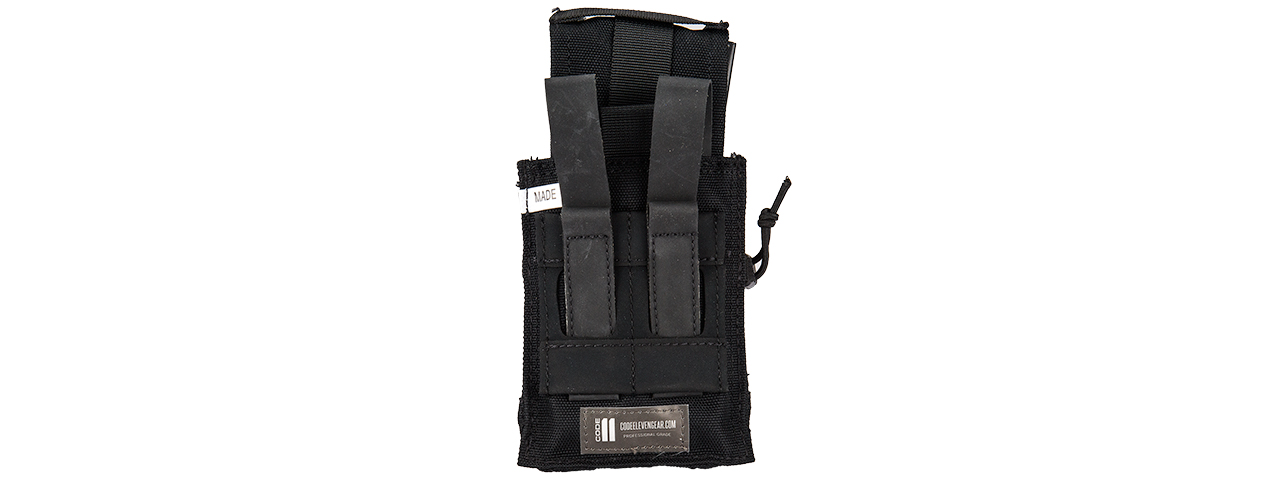 C206B CODE11 M4/5.56 CORDURA DOUBLE MAGAZINE POUCH (BLACK) - Click Image to Close