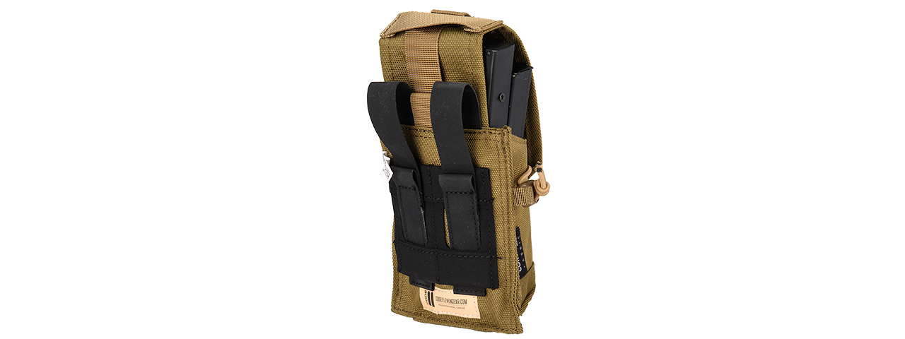 C206K CODE11 M4/5.56 CORDURA DOUBLE MAGAZINE POUCH (COYOTE)