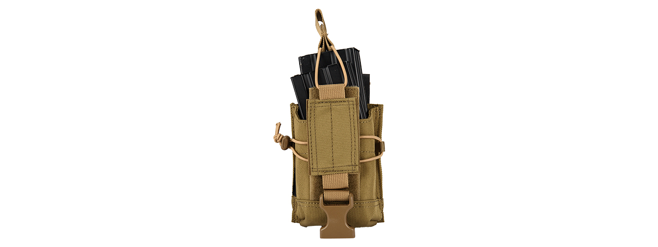 C206K CODE11 M4/5.56 CORDURA DOUBLE MAGAZINE POUCH (COYOTE)