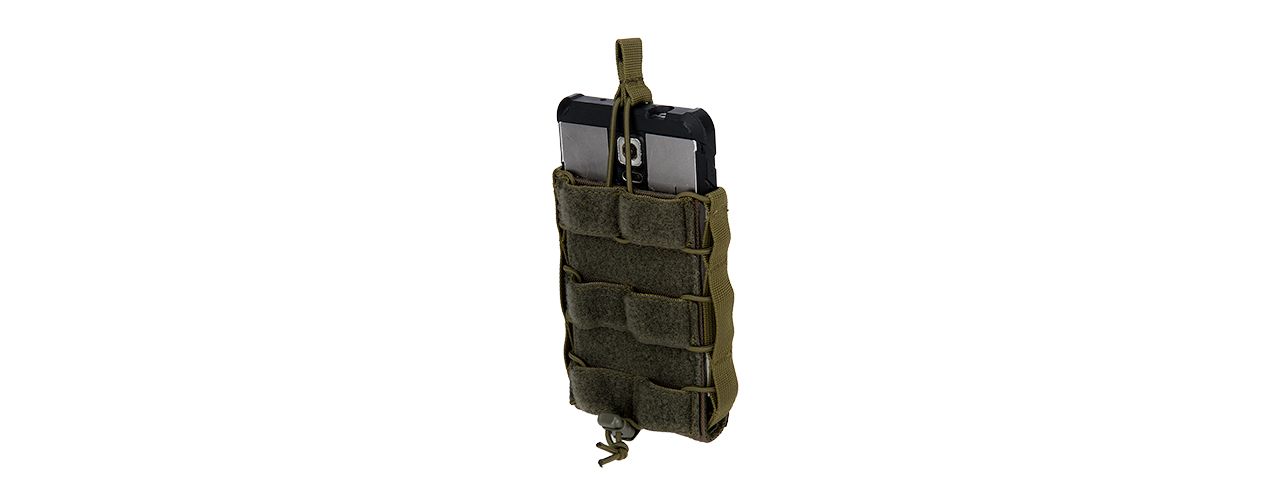 C207G CODE11 TACTICAL PARACORD UNIVERSAL POUCH (OD GREEN) - Click Image to Close