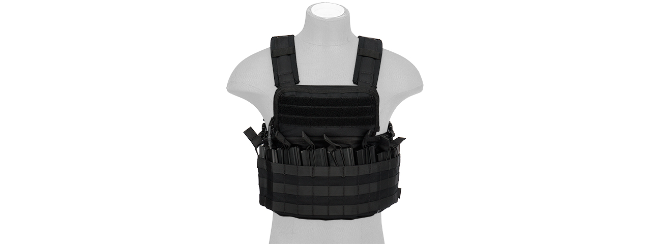 C209B CODE11 MOLLE PARACORD NAVIGATOR CHEST RIG (BLACK)