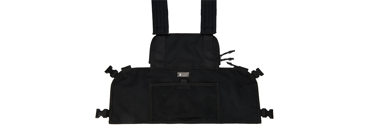 C209B CODE11 MOLLE PARACORD NAVIGATOR CHEST RIG (BLACK) - Click Image to Close