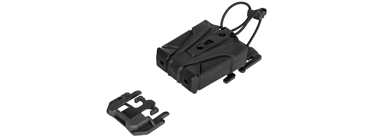 CA-1225BM HIGH SPEED M4/M16 MAGAZINE MOLLE POUCH (BLACK) - Click Image to Close