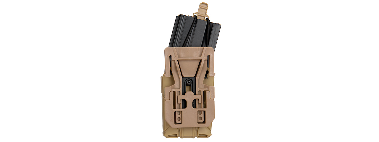 CA-1225TM HIGH SPEED M4/M16 MAGAZINE MOLLE POUCH (TAN) - Click Image to Close