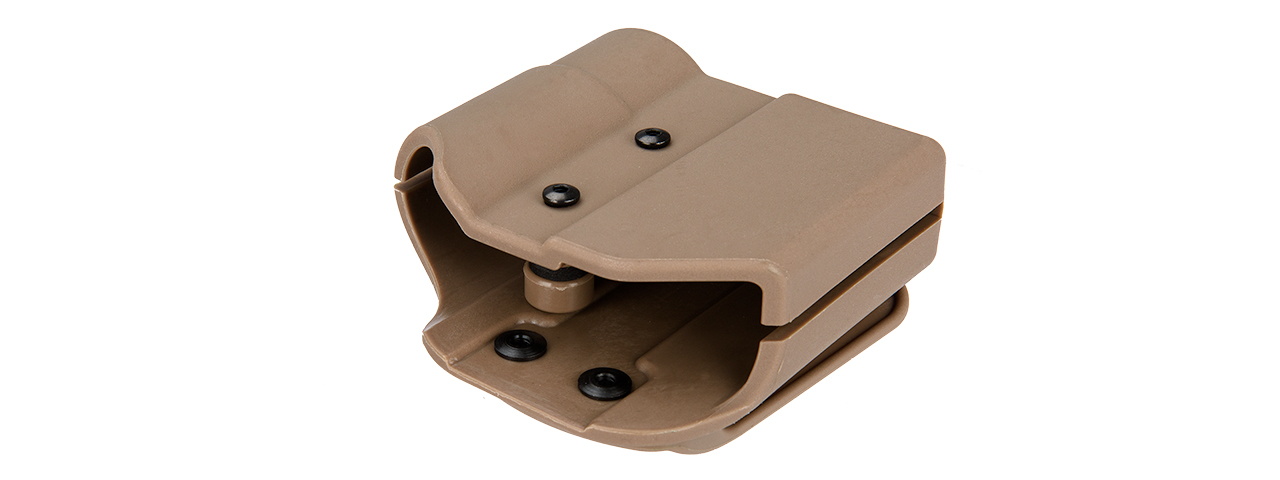 CA-1238T TACTICAL POLYMER PISTOL MAG AND FLASHLIGHT CARRIER (TAN) - Click Image to Close