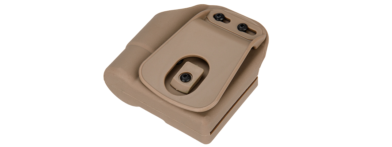 CA-1238T TACTICAL POLYMER PISTOL MAG AND FLASHLIGHT CARRIER (TAN)