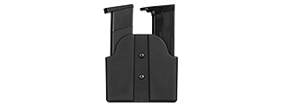 CA-1239B DUAL POLYMER PISTOL MAGAZINE CARRIER (BLACK)