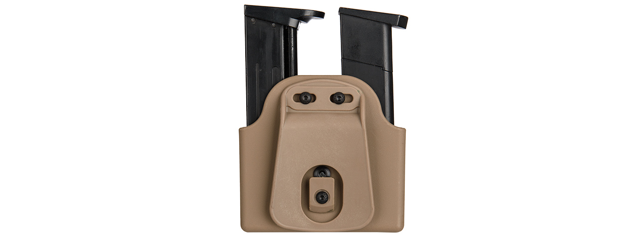 CA-1239T DUAL POLYMER PISTOL MAGAZINE CARRIER (TAN) - Click Image to Close