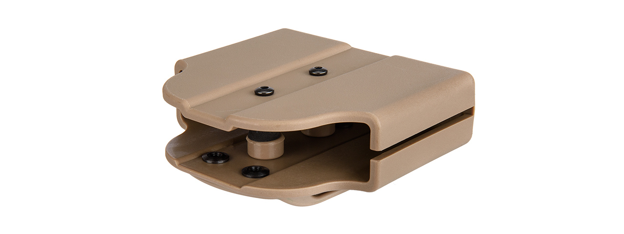 CA-1239T DUAL POLYMER PISTOL MAGAZINE CARRIER (TAN) - Click Image to Close