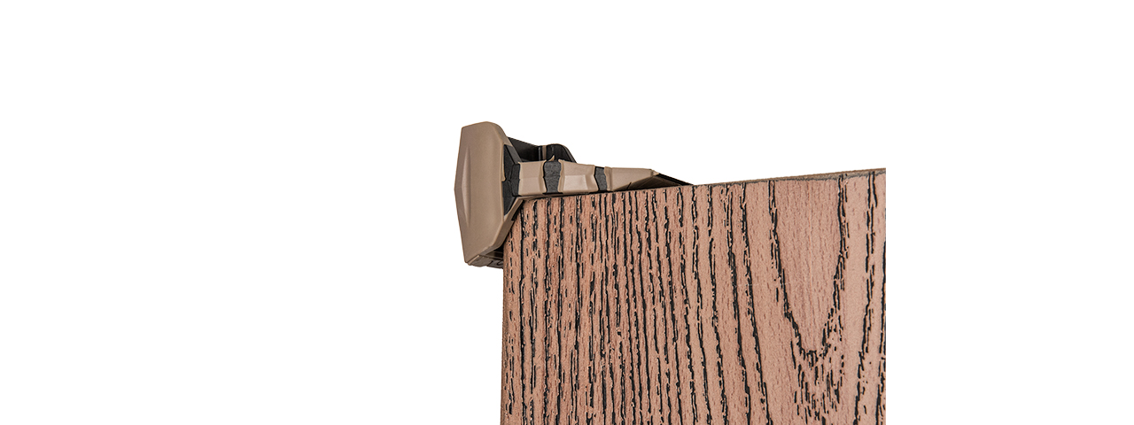 CA-1241T IMPACT RESISTANT RUBBER PATHWAY DOOR STOPPER (TAN) - Click Image to Close