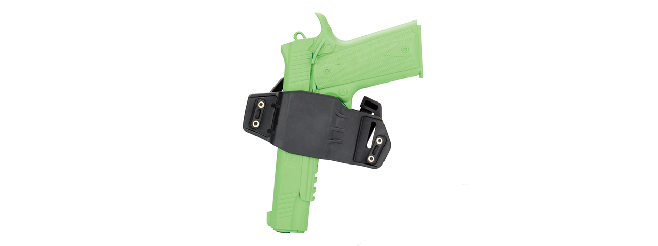 CA-1242B ABS POLYMER TACTICAL PISTOL WRAP BELT HOLSTER (BLACK) - Click Image to Close