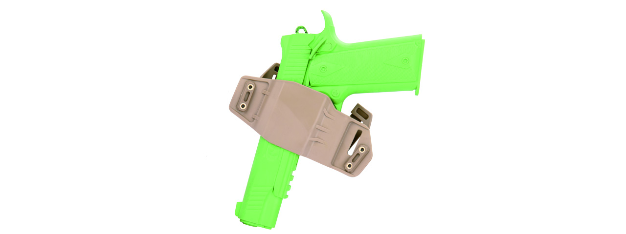 CA-1242T ABS POLYMER TACTICAL PISTOL WRAP BELT HOLSTER (TAN) - Click Image to Close