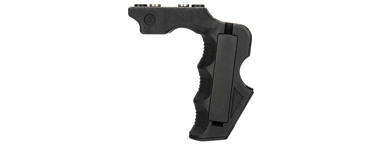 CA-1243B IMPACT KEYMOD FOREGRIP W/ STORAGE SPACE (BLACK) - Click Image to Close