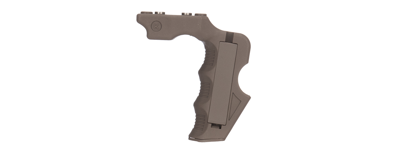 CA-1243T IMPACT KEYMOD FOREGRIP W/ STORAGE SPACE (DARK EARTH) - Click Image to Close
