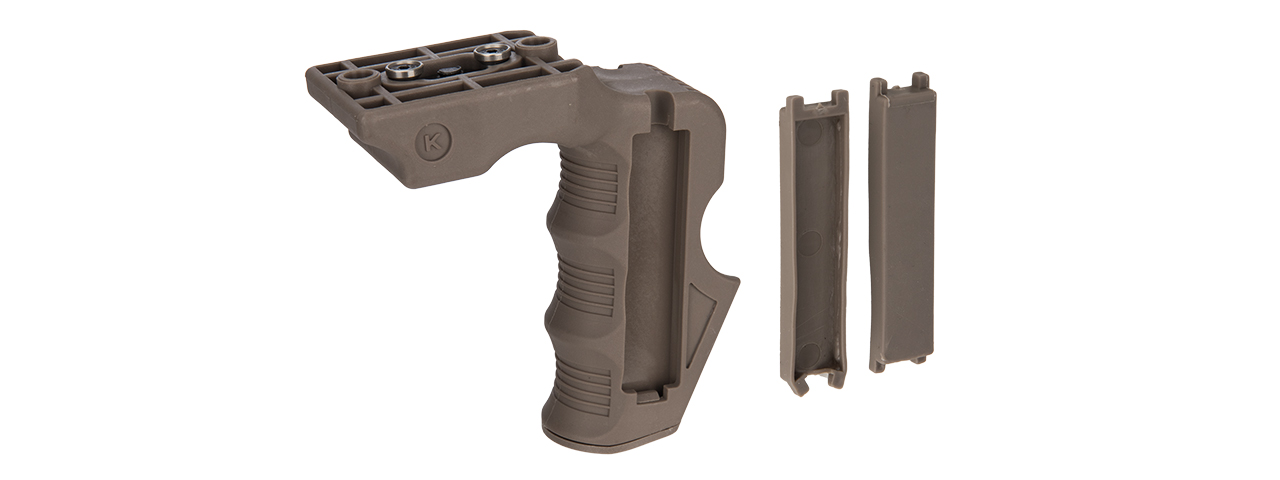 CA-1243T IMPACT KEYMOD FOREGRIP W/ STORAGE SPACE (DARK EARTH) - Click Image to Close