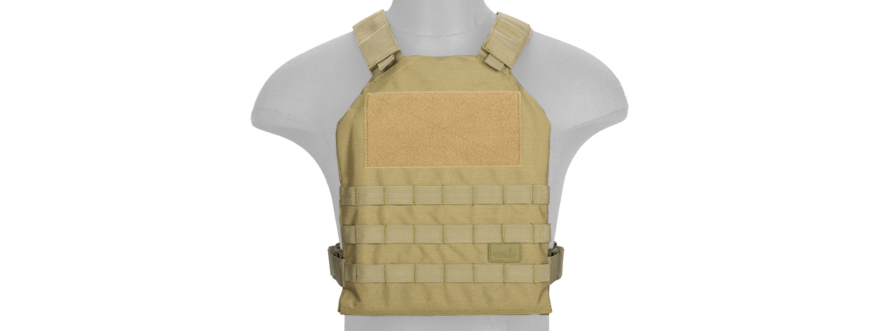 CA-1512TN Standard Issue 1000D Nylon Tactical Vest (Tan) - Click Image to Close