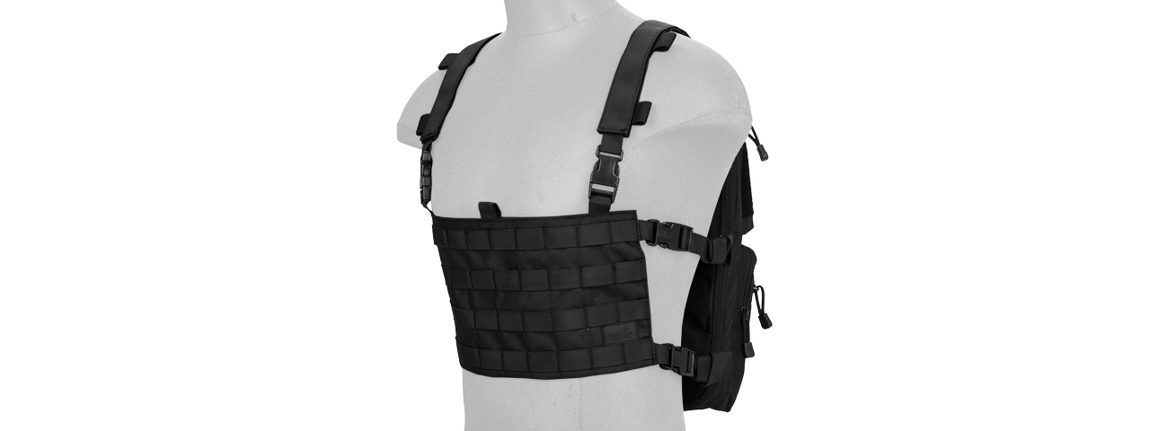 CA-1615BN QD CHEST RIG LIGHTWEIGHT BACKPACK (BLACK)