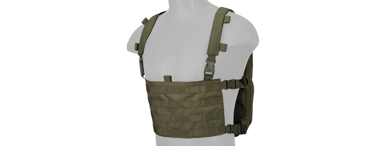 CA-1615GN QD CHEST RIG LIGHTWEIGHT BACKPACK (OD) - Click Image to Close