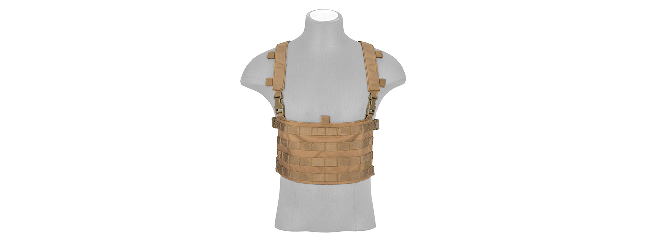 CA-1615KN QD CHEST RIG LIGHTWEIGHT BACKPACK (KHAKI) - Click Image to Close