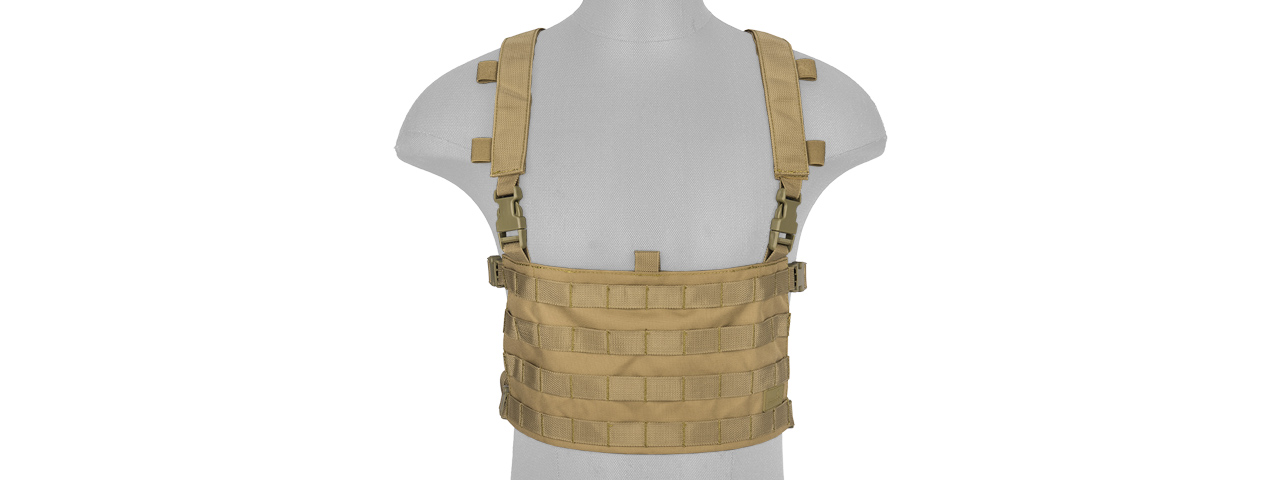 CA-1615TN QD CHEST RIG LIGHTWEIGHT BACKPACK (TAN)