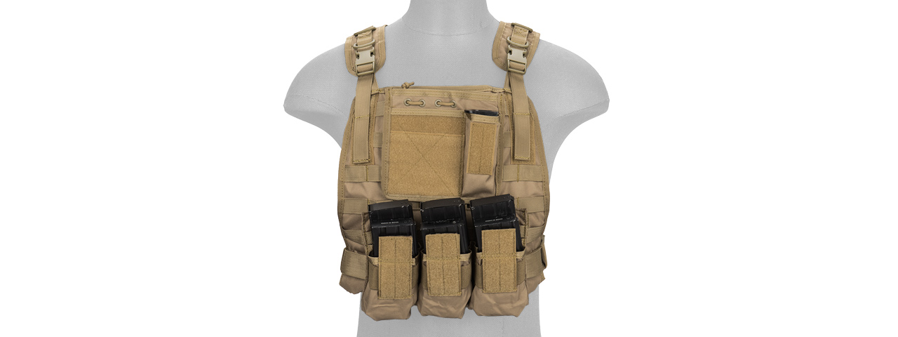 CA-301TN Nylon Molle Tactical Vest (Tan)