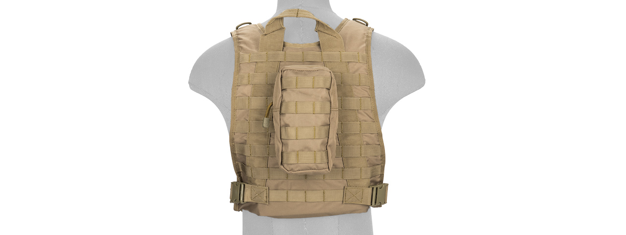 CA-301T Molle Tactical Vest (Tan) - Click Image to Close