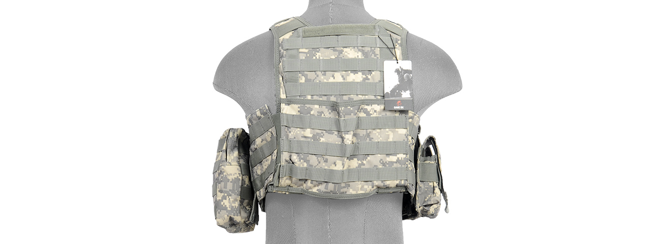 CA-305AN AIRSOFT GEAR PLATE CARRIER VEST - ACU - Click Image to Close