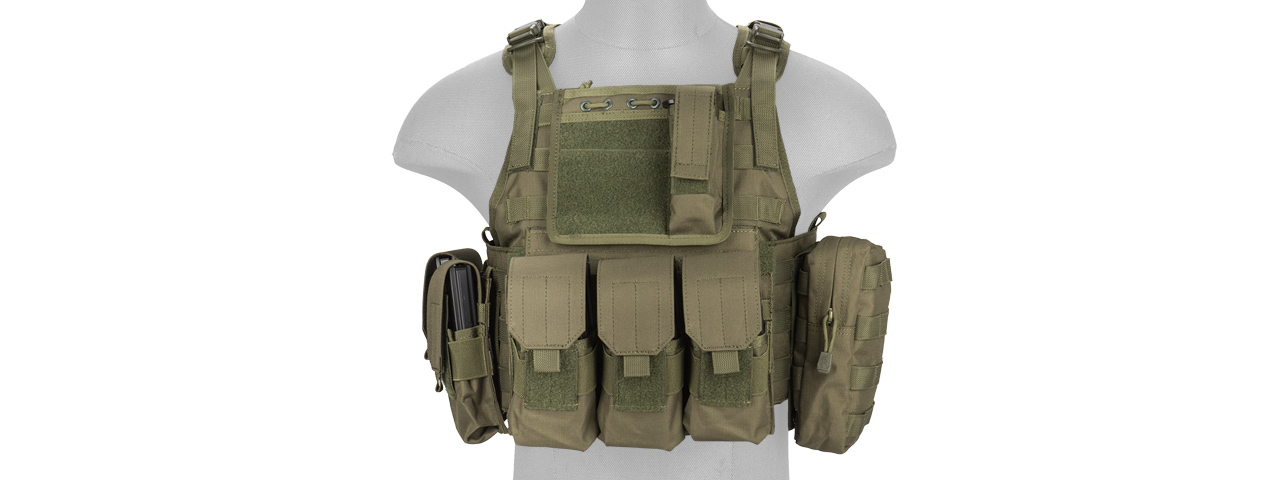 CA-305GN Nylon Assault Tactical Vest (OD Green)