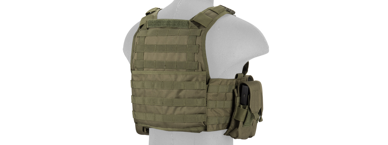 CA-305GN Nylon Assault Tactical Vest (OD Green) - Click Image to Close