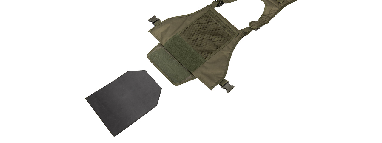 Lancer Tactical CA-305G Tactical Assault Vest in OD - Click Image to Close