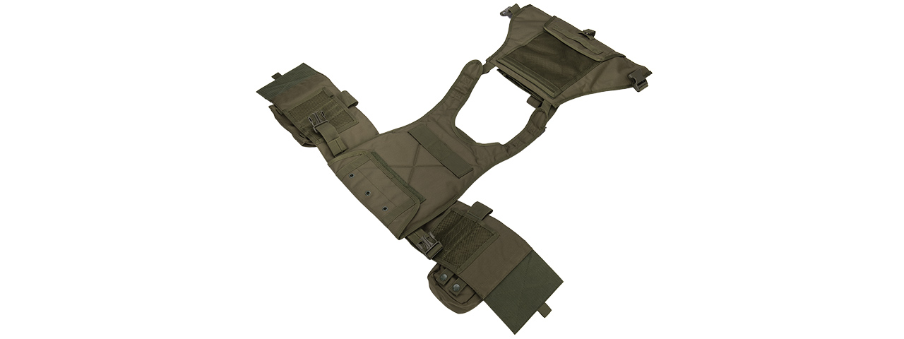 CA-305GN Nylon Assault Tactical Vest (OD Green) - Click Image to Close
