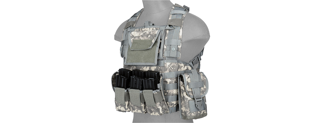 CA-307AN AIRSOFT M4 MOLLE MODULAR CHEST RIG - ACU