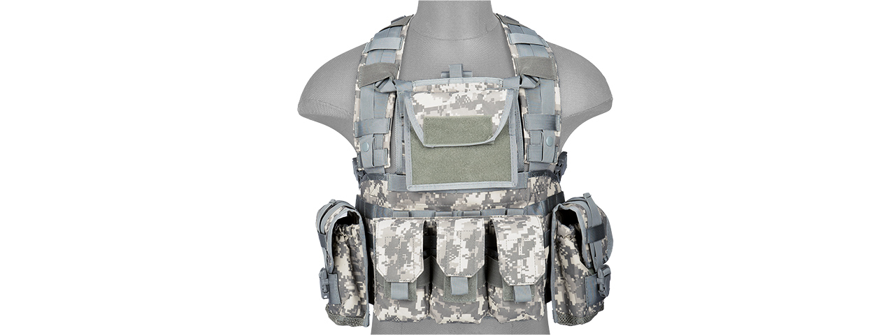 CA-307AN AIRSOFT M4 MOLLE MODULAR CHEST RIG - ACU