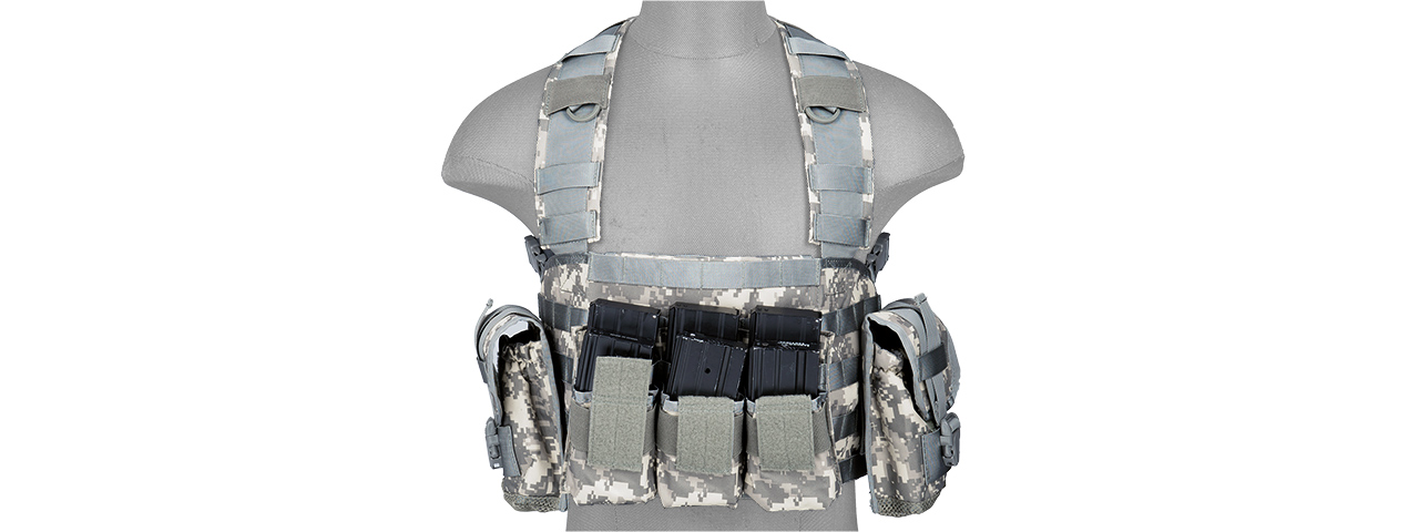 CA-307AN AIRSOFT M4 MOLLE MODULAR CHEST RIG - ACU