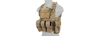 CA-307TN NYLON MODULAR CHEST RIG (TAN)