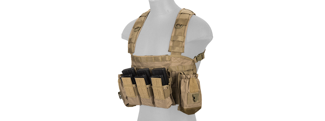 CA-307TN NYLON MODULAR CHEST RIG (TAN)