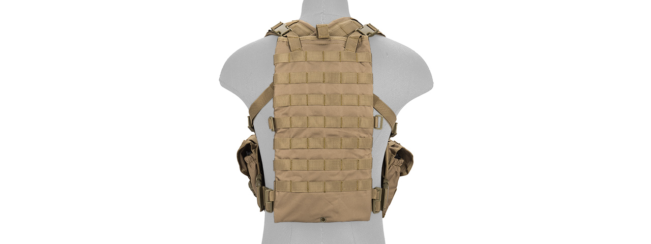 CA-307TN NYLON MODULAR CHEST RIG (TAN)