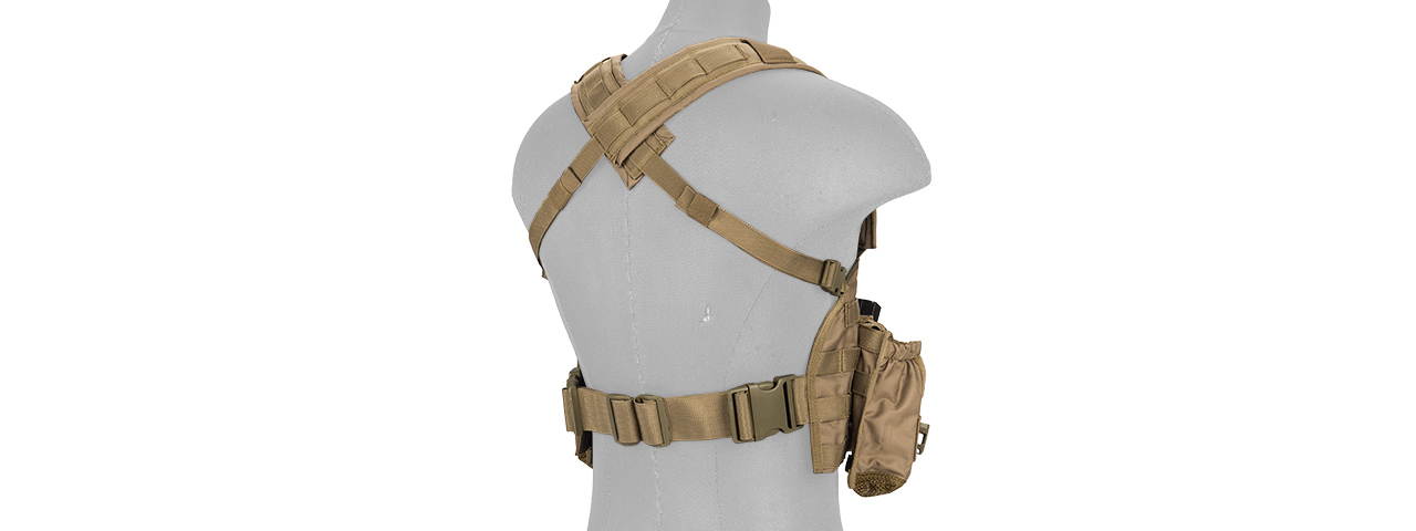 CA-307TN NYLON MODULAR CHEST RIG (TAN)