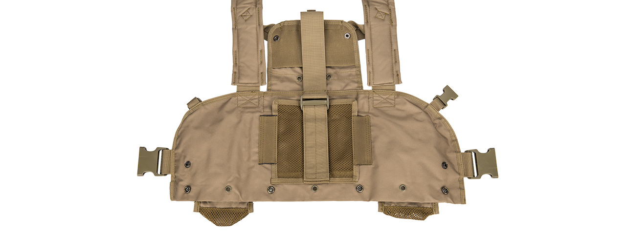 CA-307TN NYLON MODULAR CHEST RIG (TAN) - Click Image to Close