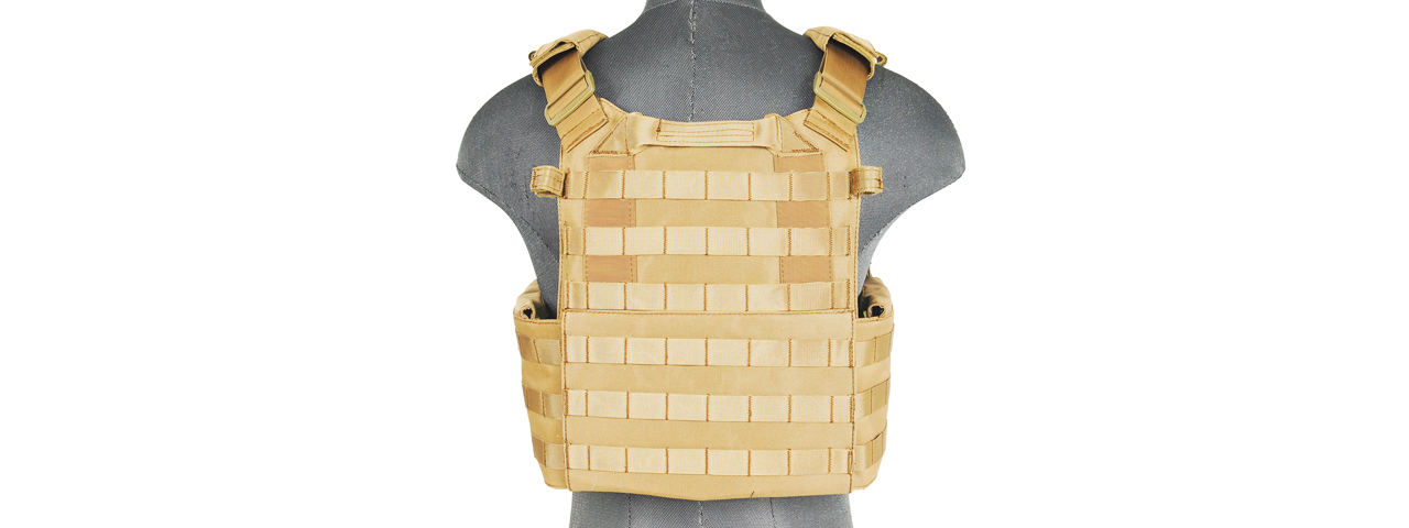 CA-311T2N 1000D NYLON AIRSOFT MOLLE PLATE CARRIER (TAN)