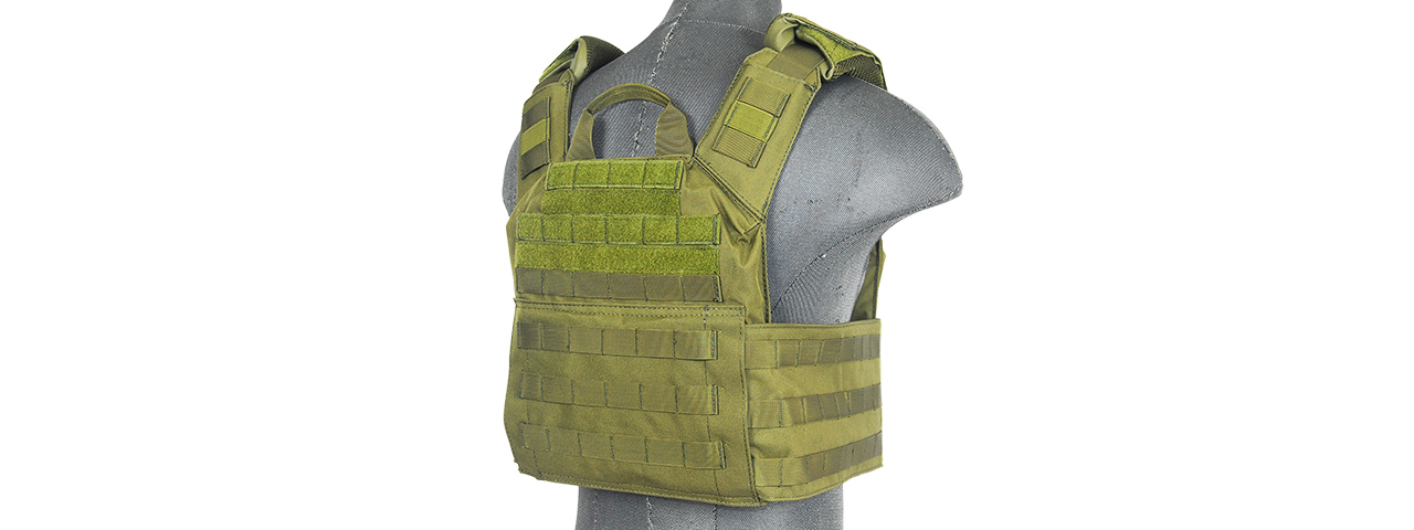SAPC W/DUAL INNER MAG POUCH AND SHOULDER PADS (OD GREEN) - Click Image to Close