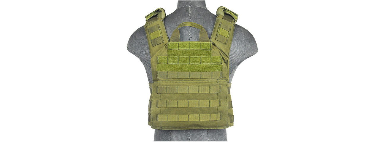 SAPC W/DUAL INNER MAG POUCH AND SHOULDER PADS (OD GREEN)