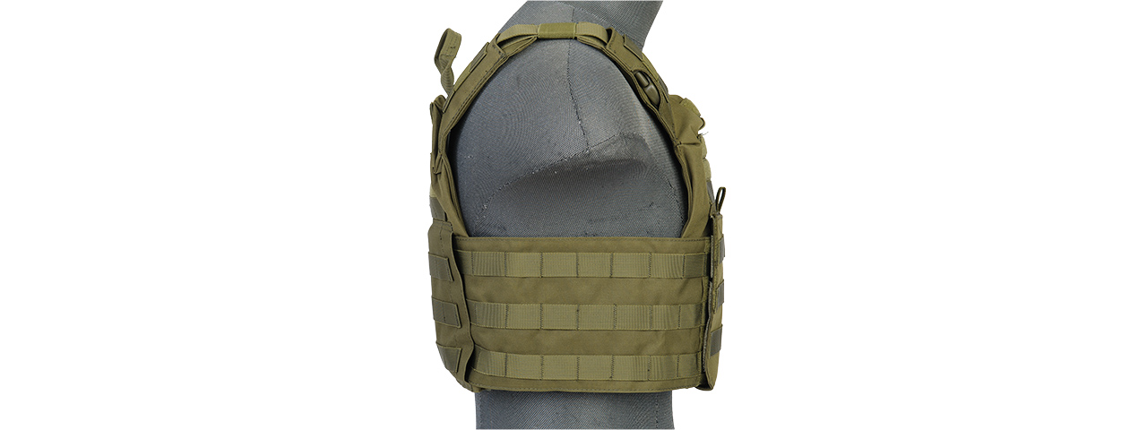 CA-313GN 1000D Nylon Speed Attack Tactical Vest (OD Green) - Click Image to Close