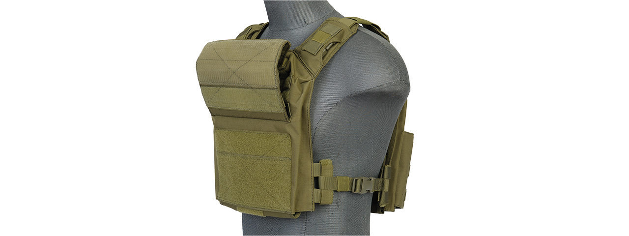 CA-313GN 1000D Nylon Speed Attack Tactical Vest (OD Green) - Click Image to Close