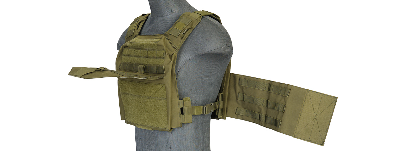 CA-313GN 1000D Nylon Speed Attack Tactical Vest (OD Green) - Click Image to Close