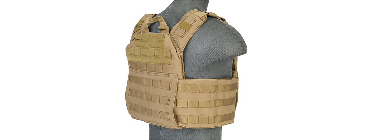CA-313TN 1000D Nylon Speed Attack Tactical Vest (Tan) - Click Image to Close