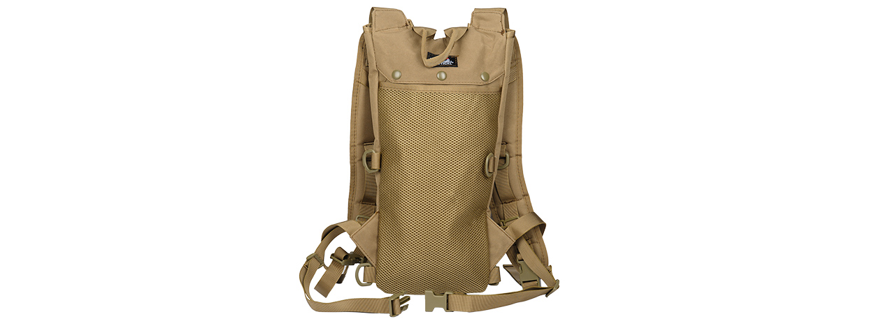 CA-321TN 1000D NYLON LIGHTWEIGHT HYDRATION BACKPACK (TAN) - Click Image to Close