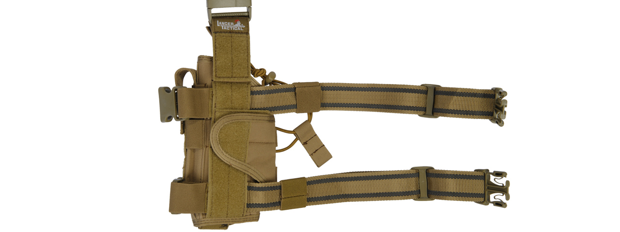 CA-322TN 1000D NYLON TORNADO DROP LEG HOLSTER (TAN) - Click Image to Close