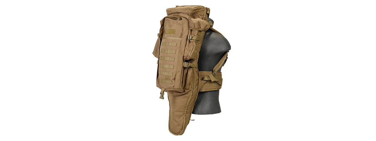 CA-356KN 1000D NYLON RIFLE BACKPACK (KHAKI) - Click Image to Close