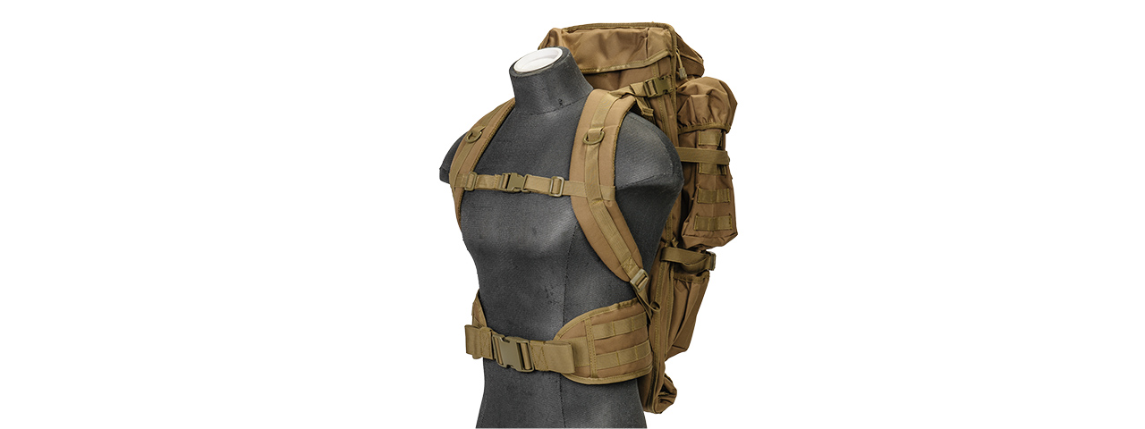 CA-356KN 1000D NYLON RIFLE BACKPACK (KHAKI) - Click Image to Close